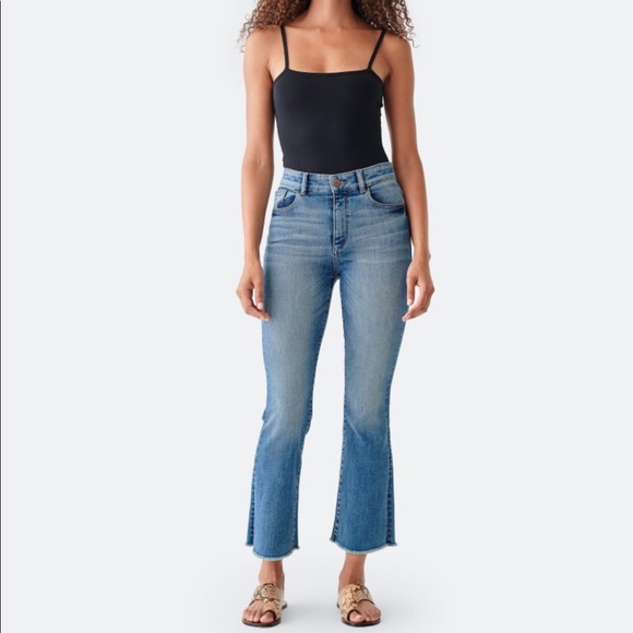 DL1961 Denim - DL1961 Jeans Bridget Cropped High Rise Instasculpt Boot Size 29